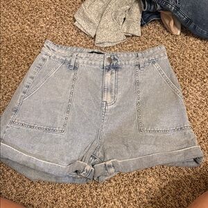 Blue B light Denim Women Shorts